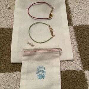 Blair Ritchey On The Lookout Jewelry Set of 2 Stripe Bracelets 6.5 Inch